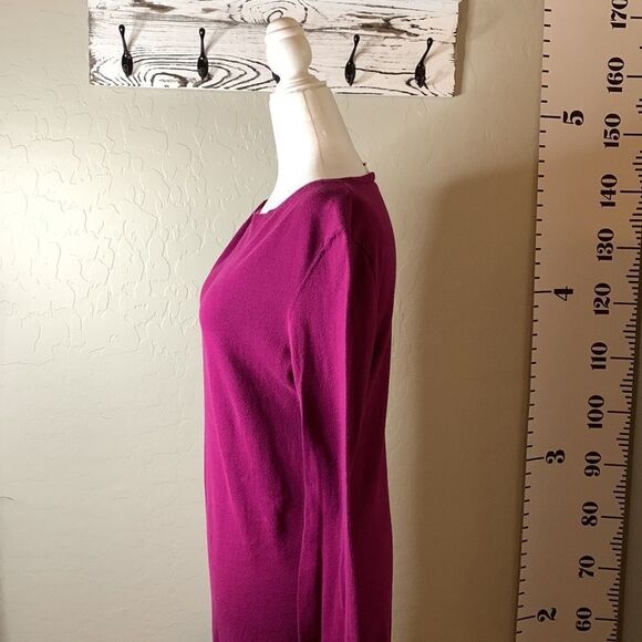 ANN Taylor loft large long sleeve tunic length sweater purple color - Picture 6 of 13